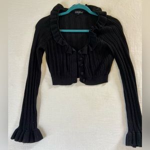 For Love & Lemons black cropped sweater